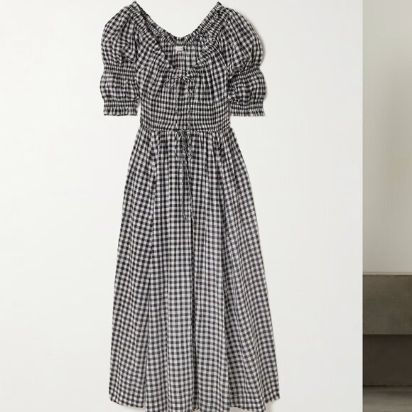 Doen Dresses & Skirts - NWT Doen Ischia Dress Gingham Plaid Size XS